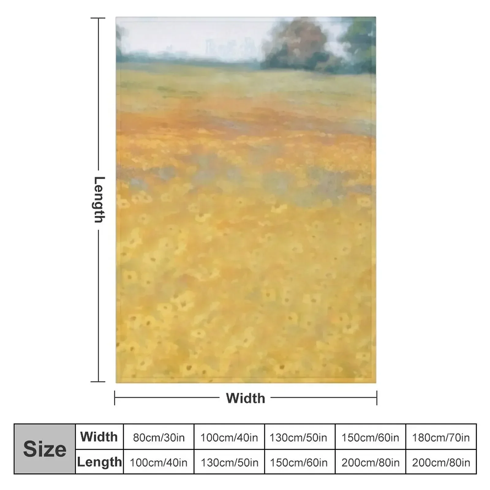 wildflower mural Throw Blanket Personalized Gift Thins Camping For Sofa Thin Blankets