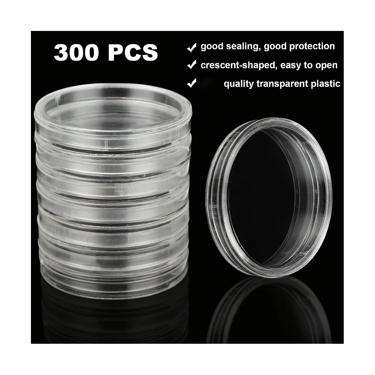 Капсулы для монет 30 мм Пластиковые Держатели для монет, принадлежности для коллекционирования монет с защитной прокладкой из пенопласта (17/20/25/27/30 мм)-