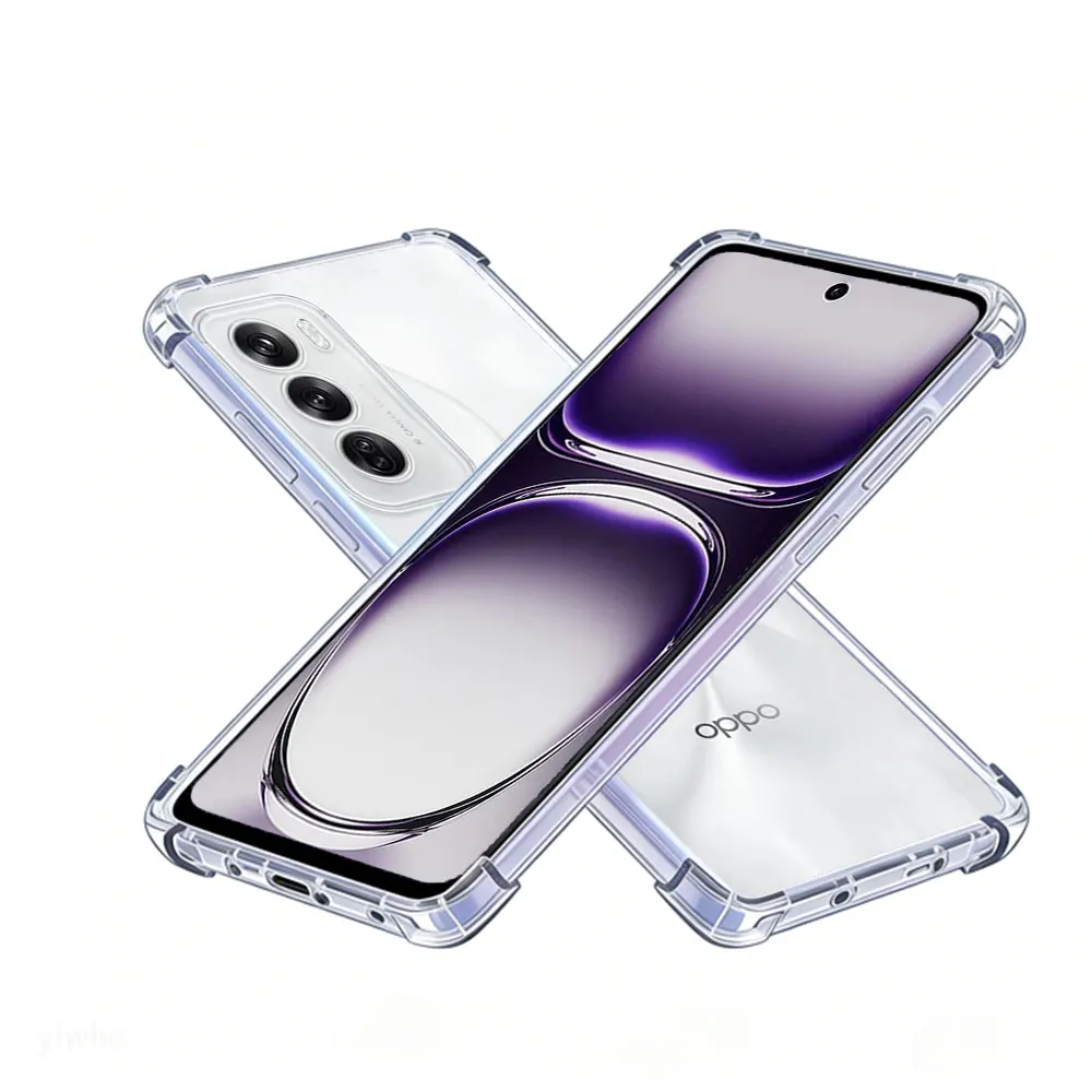

Clear Phone Case For Oppo Reno 12 5G, Soft Solid Color, Slim and Lightweight, Compatible With Oppo Reno 12