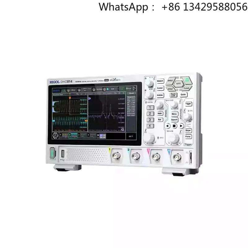 RIGOL DHO814 100MHz 4-Channel 12Bit Portable High Resolution Digital Oscilloscope With 7-inch Touch Screen & 4PCS 150MHz Probes