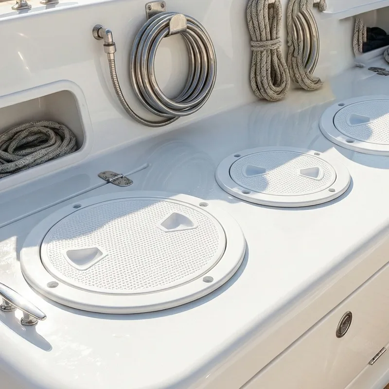 1PC Boat Hatch 4“ 6” Inch ABS Round Non-Slip Inspection Hatch with Detachable Cover for Marine Boat Yacht Boat Accessories - view 3