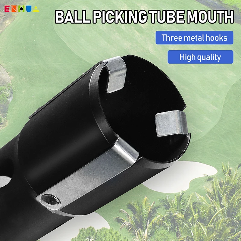 New Design TPR + Aluminium Tube Golf Ball Picker Durable Detachable Golf Ball Collector for Water and Bushes Shag Tube