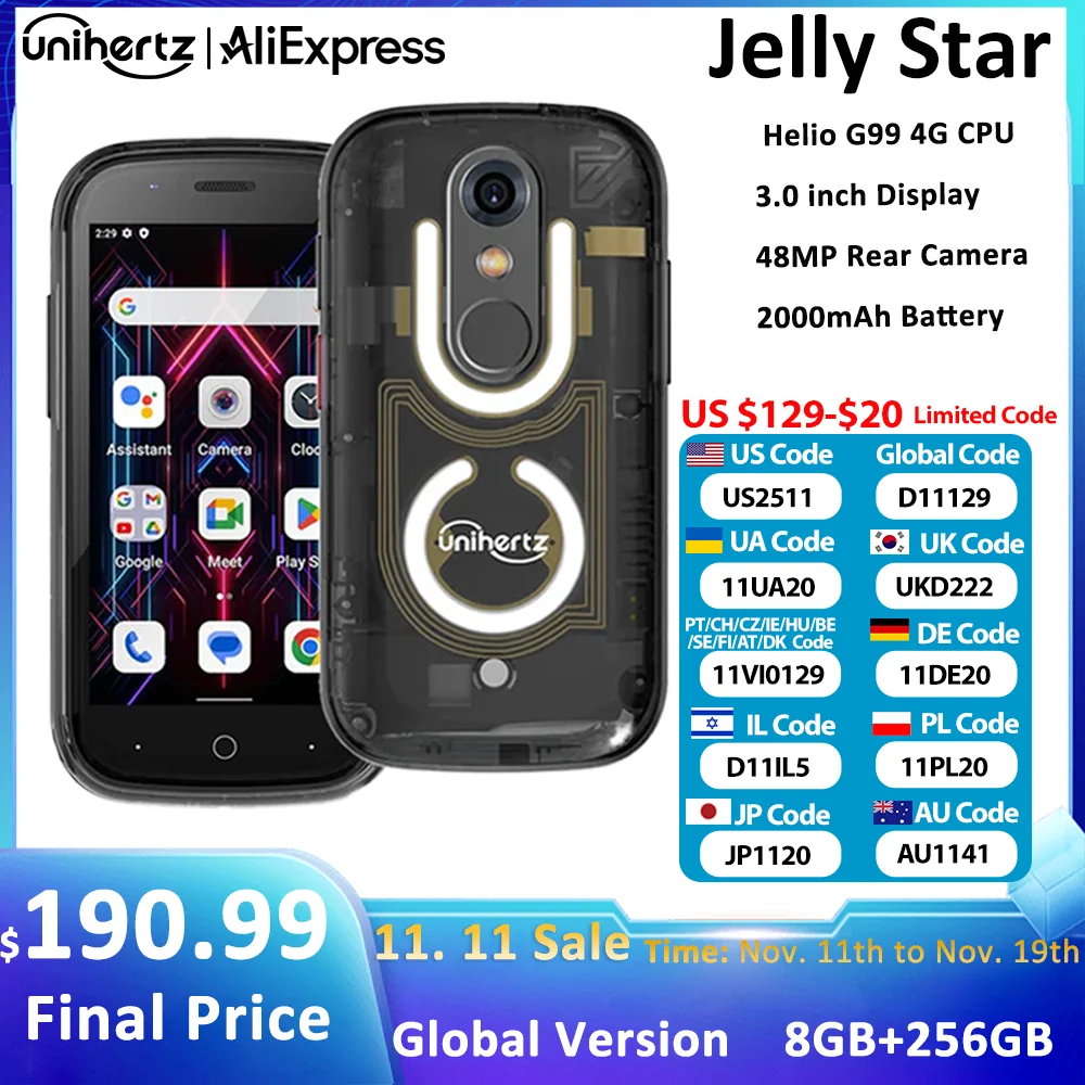 yZ[zUnihertz-X^[android 13,8 GB,256GB,bNꂽȃobNVF48mp,3C`,2000mah