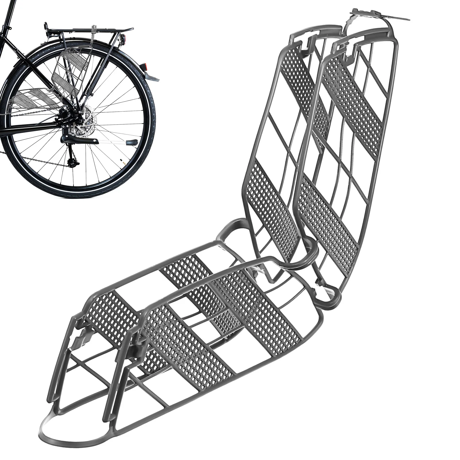 1pcs Bicycle Dress Guard Bike Rear Protective Mesh Screen Sturdy Lightweight Universal Fit Most Bikes Rear Wheel Protector