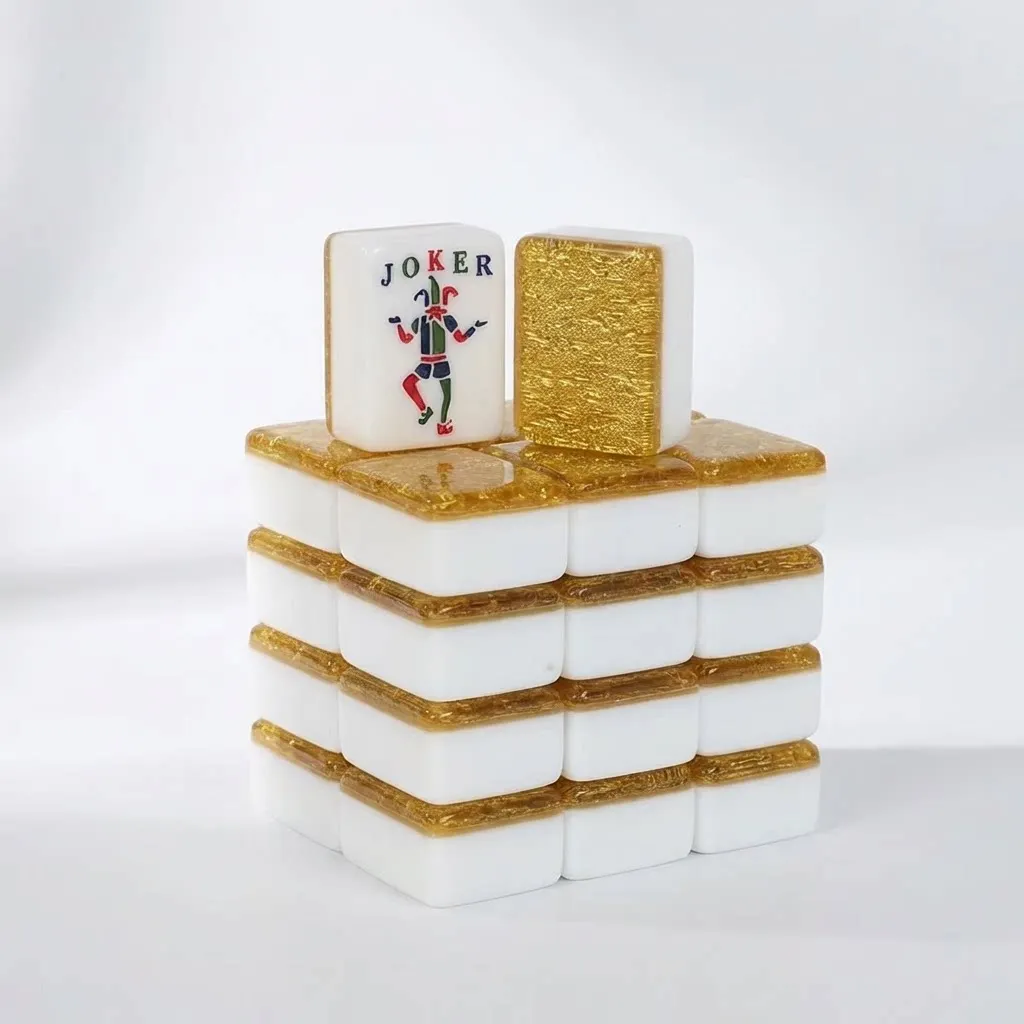 American Singapore Malaysia Taiwan Japanese Luxury Modern Mahjong Leopard Print Powder Transparent Acrylic Color Box for