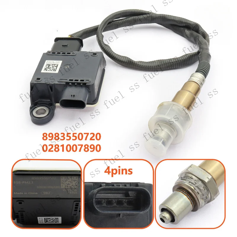 S+ New 8983550720 0281007890 For 2015-2022 Isuzu D-MAX Particulate Matter Sensor