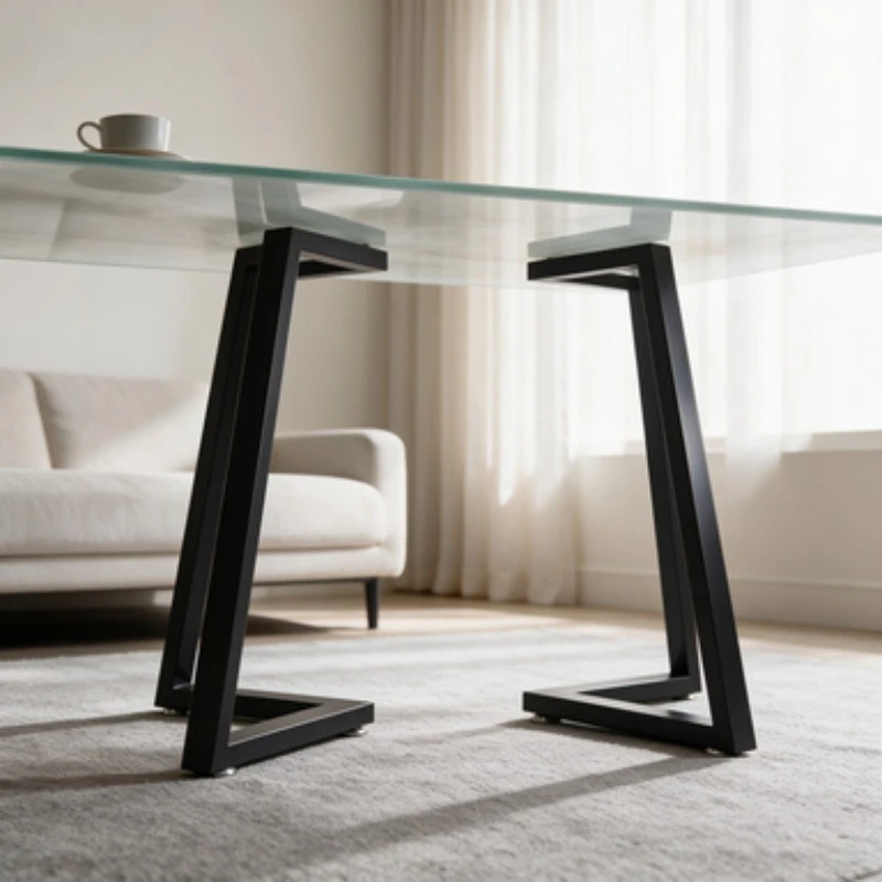 Iron Metal Furniture Parts Heavy Duty Table Base Writing Dining Office Desk Support Frame Industrial Workbench Furniture Stand