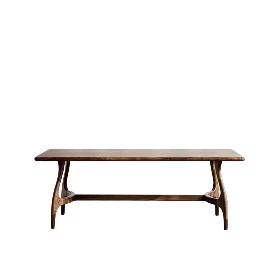 Customized Nordic solid wood dining table simple home desk Zen tea table creative workbench Silent Wind long table modern