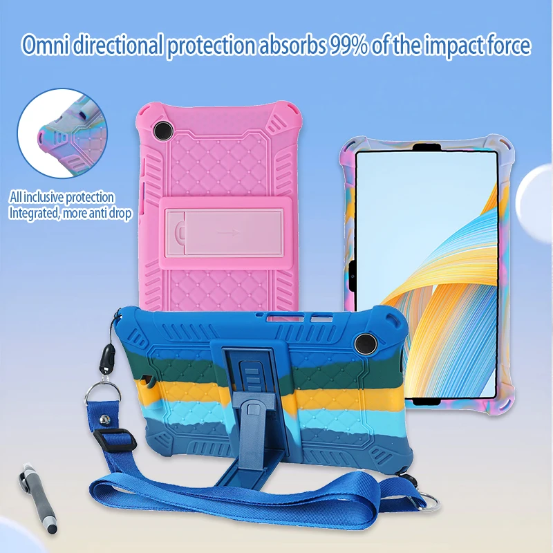 Funda de silicona para tableta Samsung Galaxy Tab A9, SM-X110 de 8,7 pulgadas, con soporte suave para niños, A9, 8,7 pulgadas, samsung SM-X115 X117