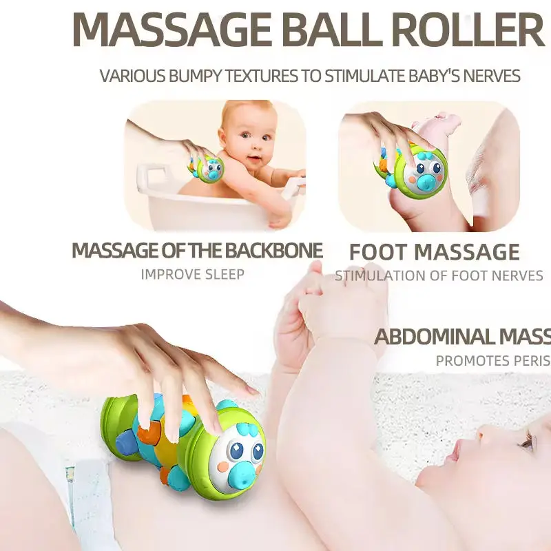 赤ちゃんのかわいいローラープレス早期教育学習パズル、ハイハイ練習、指の細かい動きを訓練する鳴るおもちゃ