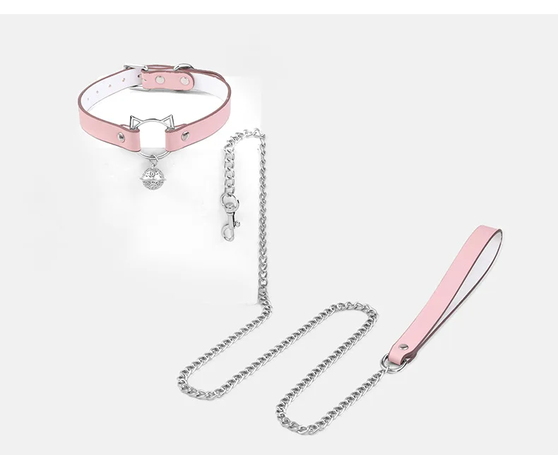 Arnés de gargantilla de cuero fetiche para mujer, Collar gótico, correa para niña, joyería sexual, cinturón de lencería para mujer, accesorios exóticos de Pu