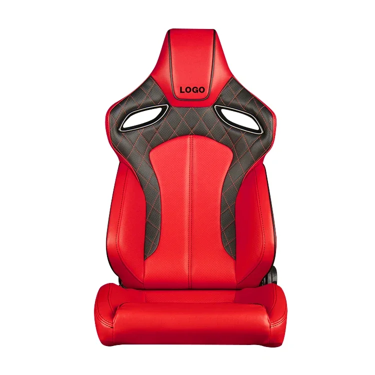 Adjustable Car Seat Carbon Fiber Back Svr Racing Seats racing chair Red Racing Seat