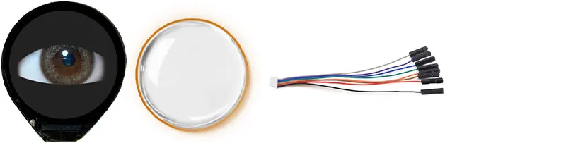 Pantalla LCD redonda electrónica EYE de 0,71 pulgadas para Arduino Raspberry Pi ESP32 Pico STM32