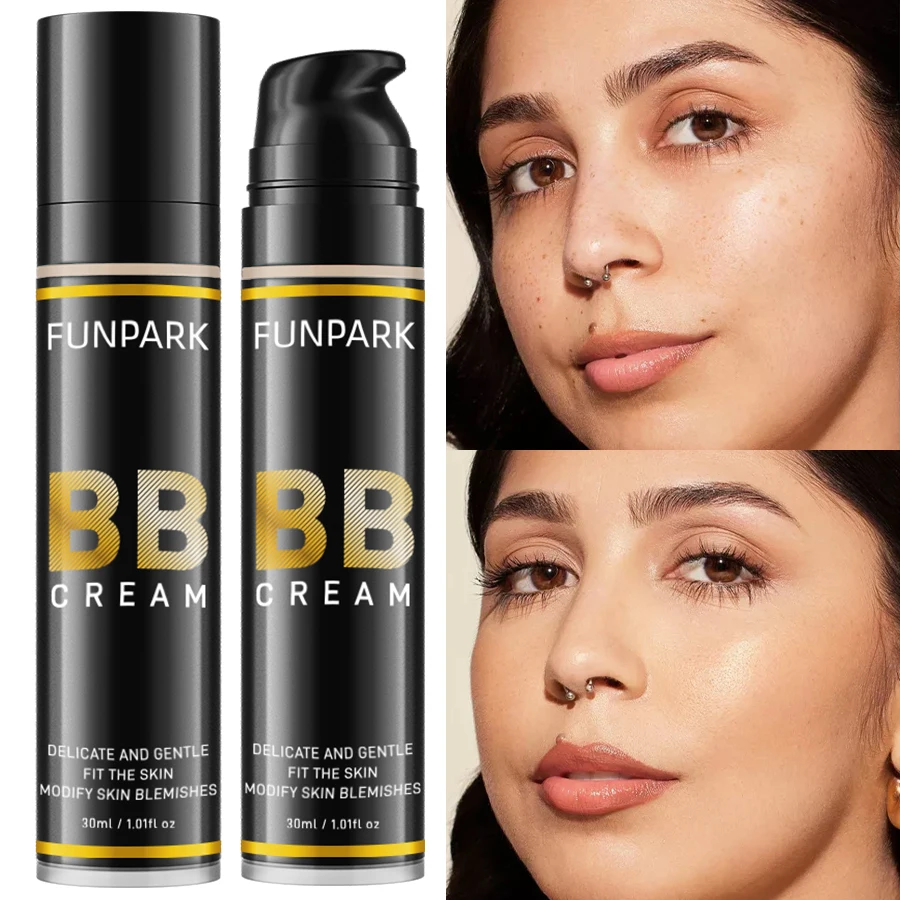 1pc オイルコントロール防水 BB クリームフェイスベースファンデーション 8 色長期的な高カバーコンシーラー美白韓国メイク