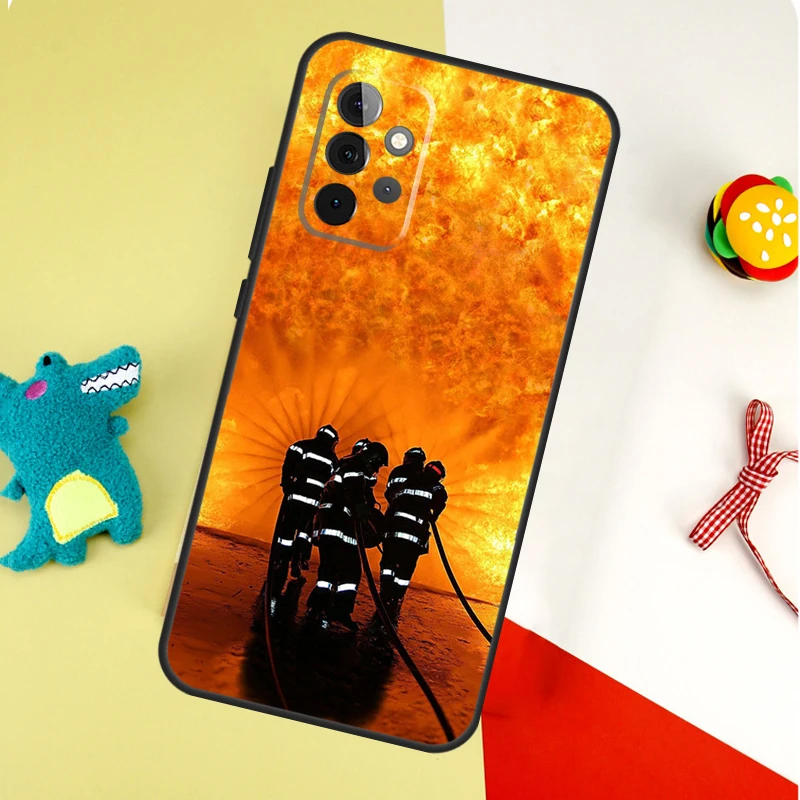 مكافحة الحرائق بطل لسامسونج غالاكسي A53 A33 A13 A54 A34 A14 A55 A35 A15 A05 A06 A16 A22 A32 A52 جراب هاتف #5