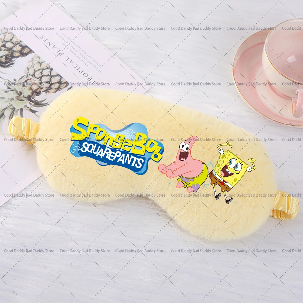 Fashion Creative Eyepatch Anime Printed Eyeshade Accessories Cartoon SpongeBobs Cute Eye Mask Casual Eyepatchs Birthday Gifts