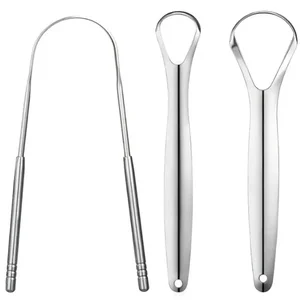 Premium 1pcs/3pcs limpiador de raspador de lengua de metal para adultos y niños rascadores de lengua de acero inoxidable portátil 8 Mejores ratones de cerezo de ventas - №3