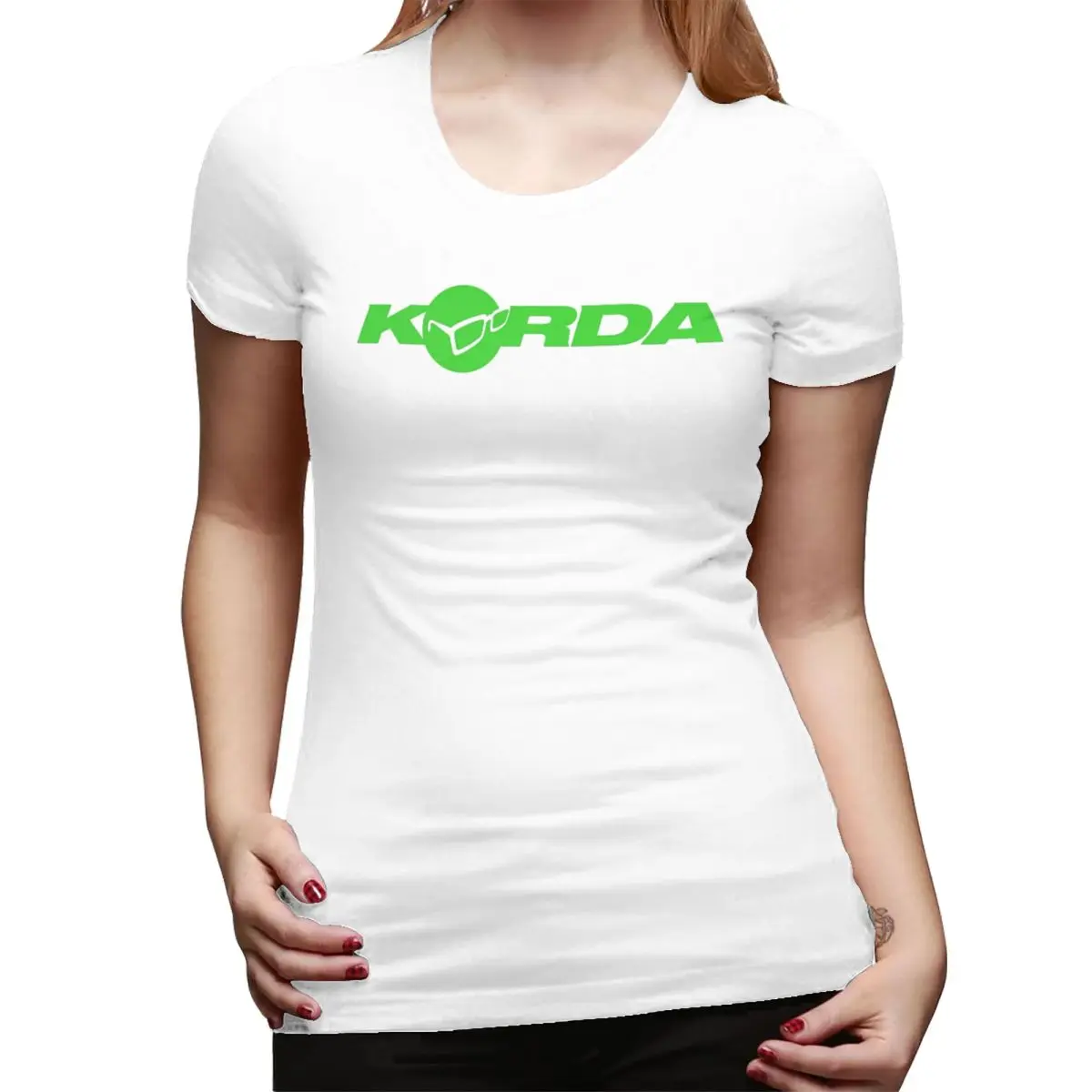 

Korda Fishing Logo T-Shirt for Women Crew Neck Streetwear T Shirts Women's Tees Short Summer Clothes Tops