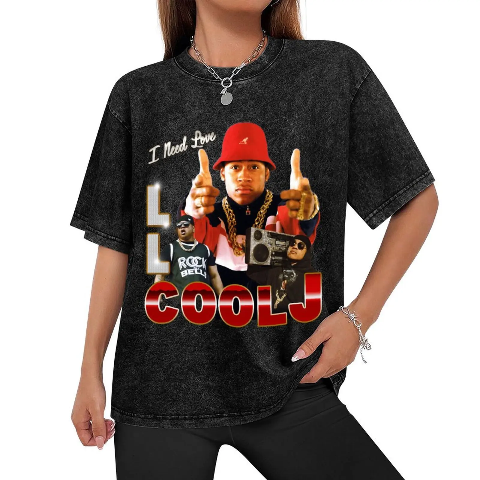 LL Cool J Vintage T-Shirt cotton graphic tees blacks funny t shirts for men