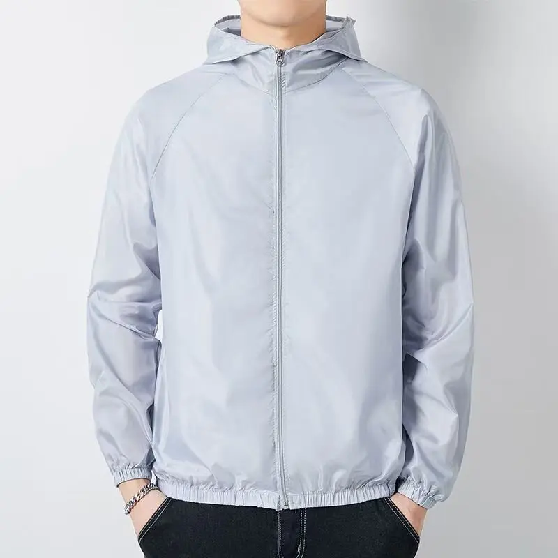 

Мужская солнцезащитная куртка с защитой от ультрафиолета, легкая, дышащая, с капюшоном, для летнего отдыха на природе