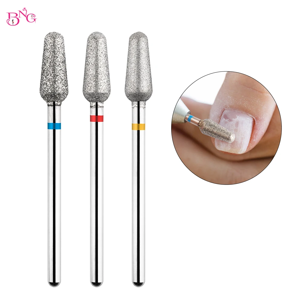 BNG 1Pc Tornado Nail Drill Bit Diamond Nail Milling Bit for Manicure Pedicure Cuticle Remove Tool Electric Nail Drill Accessory