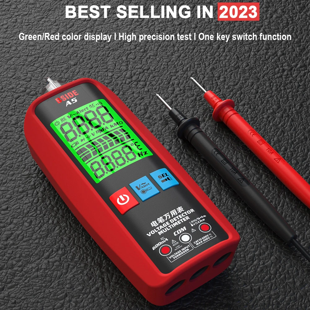 TK HOT BSIDE A5/A5X Voltage Tester Smart Digital Multimeter Non-Contact Electrician Detector Voltmeter Ac Live Wire Ohm Hz NCV M