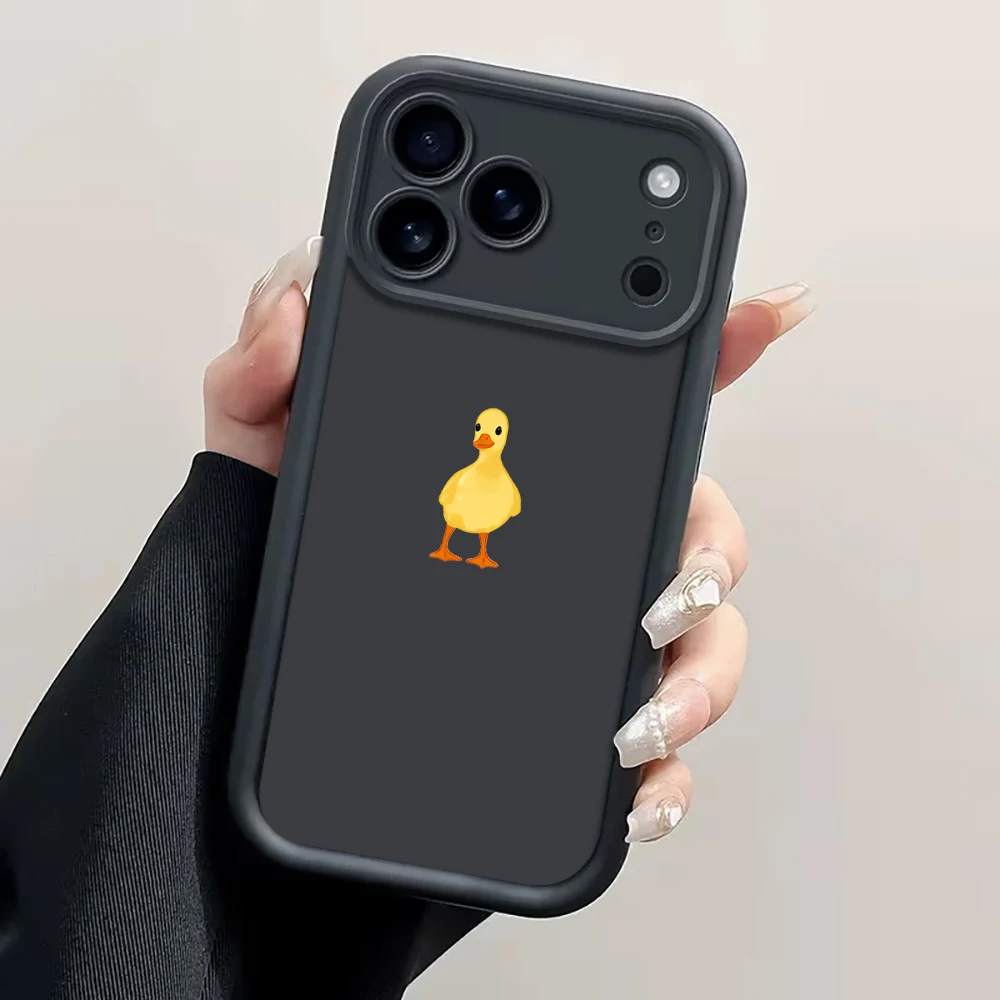 Minimalist Yellow Duckling Protective Case For Samsung Galaxy S25 S24 S23 Ultra S22 S21 Plus FE A56 A55 A54 A53 A36 A34 Cover