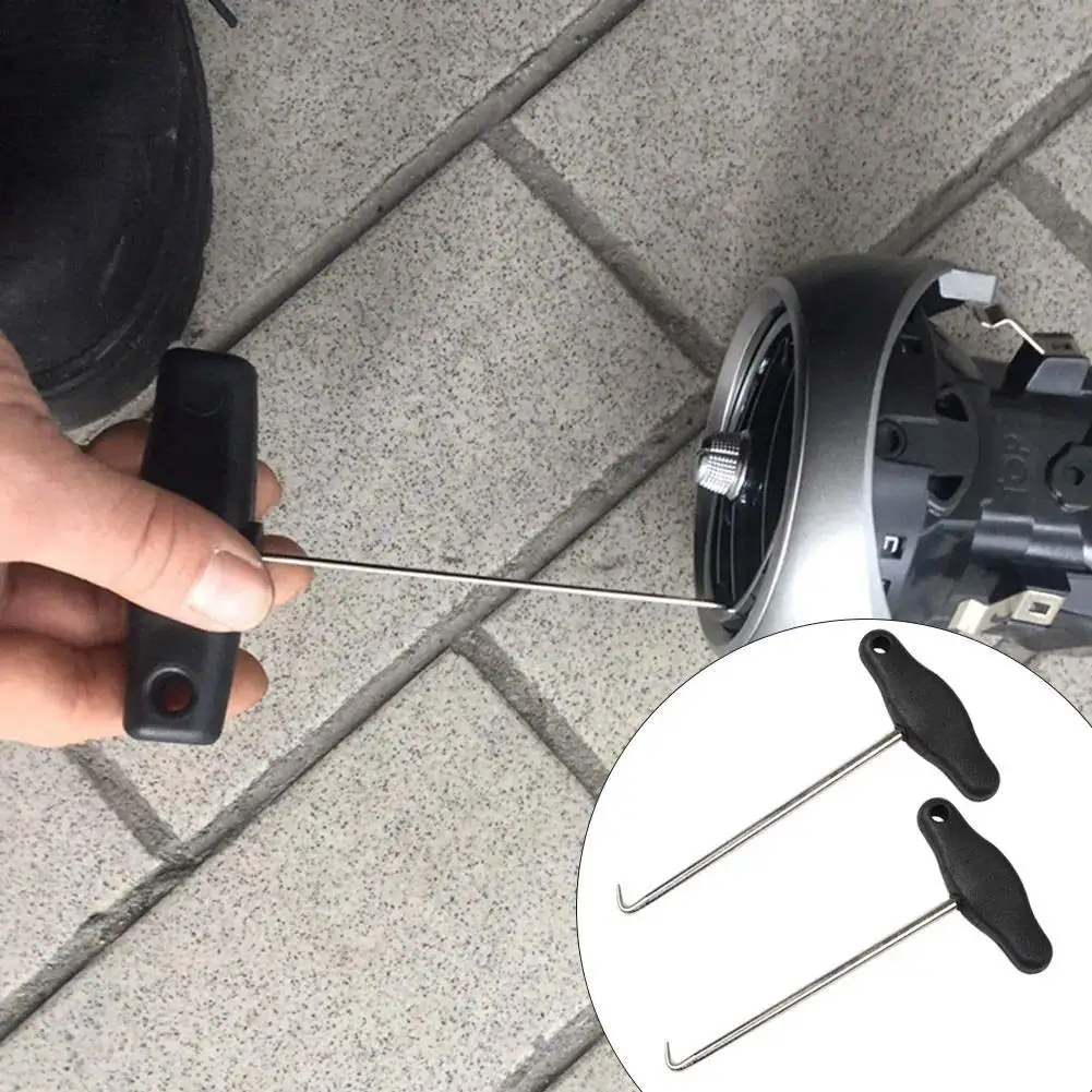 

Для Mercedes-Benz выдвижной крюк, инструмент для удаления кластера приборов, крючок с Т-образной ручкой, экстракторы, порт кондиционера, инструмент для очистки