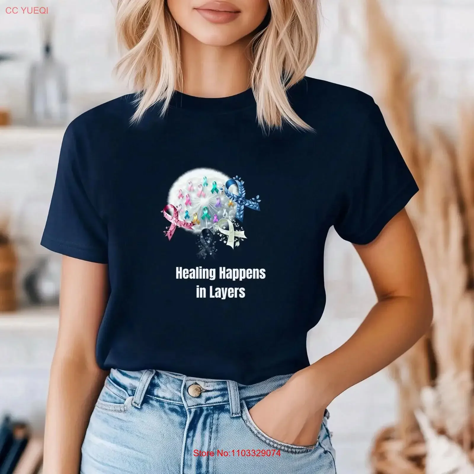 T-shirt de sensibilisation au cancer, ruban de soutien, collecte de fonds caritative pour les survivants, mois de la lutte contre le cancer, style vintage délavé, légèrement streetwear, décontracté