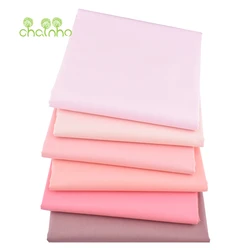 Chainho,Printed Twill Cotton Fabric,Pink Solid Color Series,Patchwork Clothes,DIY Sewing & Quilting Material For Baby & Children