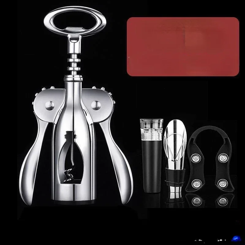 Household multifunctional seahorse knife wine and beer opener set for opening red wine bottles