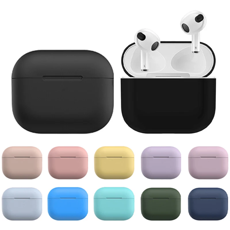 Silicone Earphone Cases For Airpods 3 Earphone Cover Protective Case For Apple Airpods 3 Case Wireless Earphones Accessories