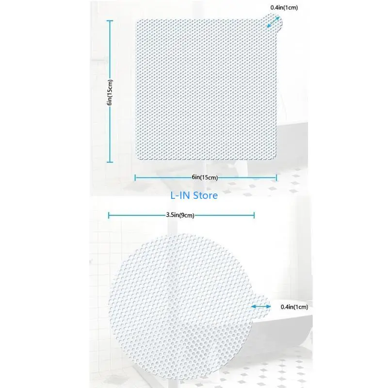 25 Pack Bathroom Shower Hair Catcher Mesh Stickers Disposable Drain Hair Catcher Kitchen Sink Strainer Adhesive Sticker