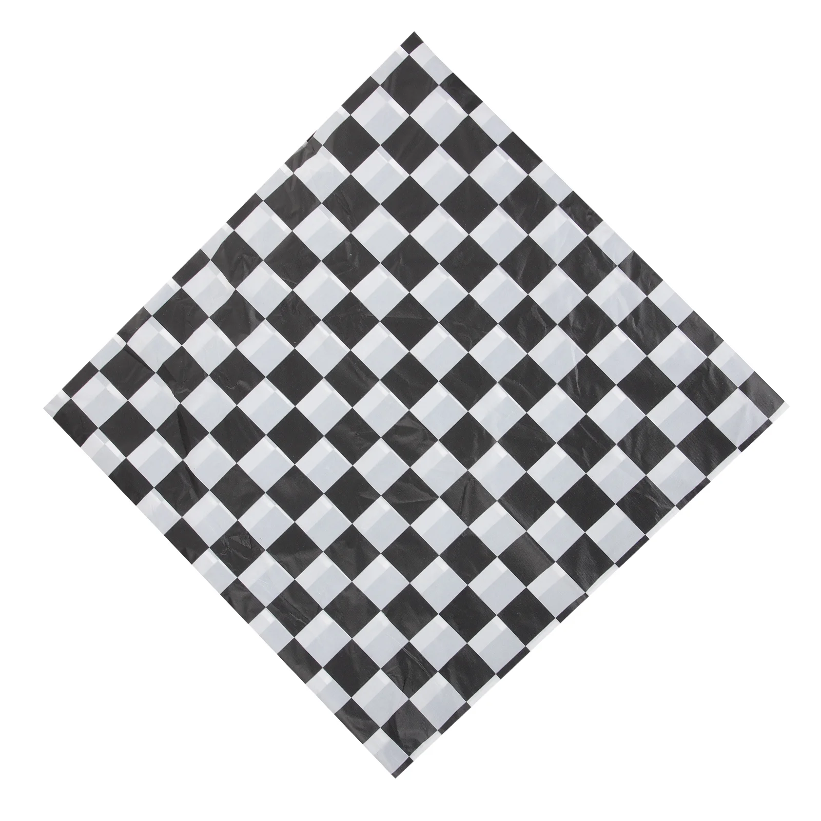 

Waterproof Table Cover Black White Grid Pattern 137x137cm Oil Resistant Seamless Stylish Tablecloth for Everyday Special