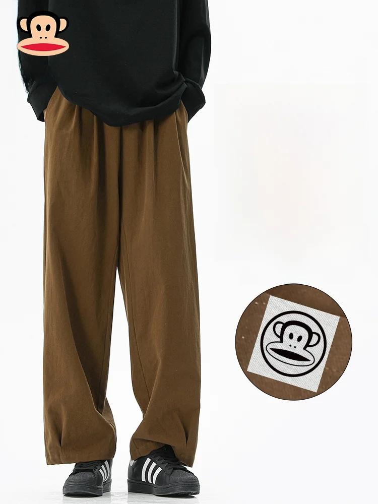 

Мужские повседневные брюки Paul Frank из чистого хлопка, свободные, прямого кроя, длинные, весна 2026, новая коллекция, модные