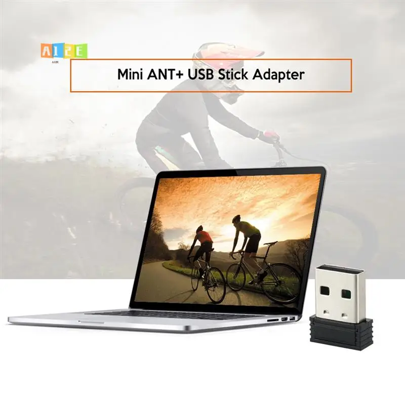 A12E-Bike ANT + USB Stick receptor inalámbrico adaptador Sensor bicicleta entrenador para Garmin Zwift Wahoo Bkool