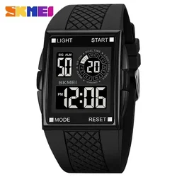 SKMEI 1967 Mens military 3Bar Waterproof Countdown LED Light Electronic Wristwatches reloj hombre Japan Digital movement Watch