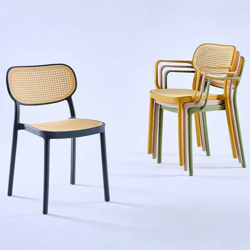 

7 лоскутных полых пластиковых стульев на высоком каблуке, минималистичный штабелируемый стул для гостиной, повседневное однотонное кресло для отдыха