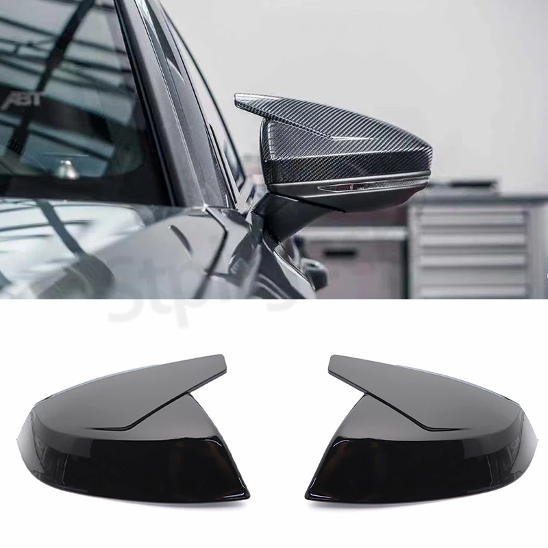 ABT style rearview mirror cover For Audi Q5 Q5L SQ5 Q7 SQ7 FY 4M 45 50 55 60 TDI TFSI S Line Sline 2016-22 Replacement lens cap