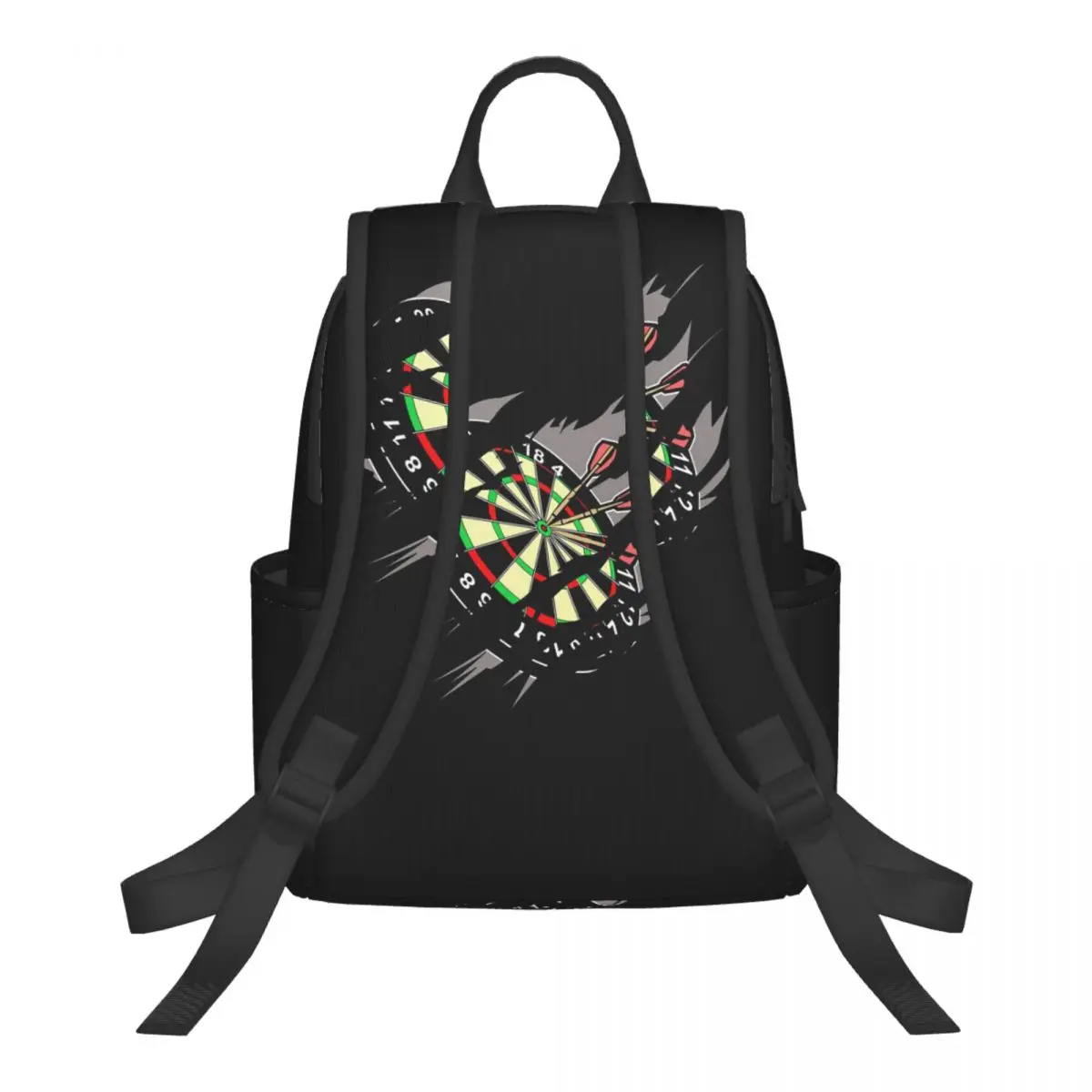 Darts Board Arrow Target (4) Student Backpack School Bag Hiking Travel Daypack for Men Women Bookbag Shoulder Bags