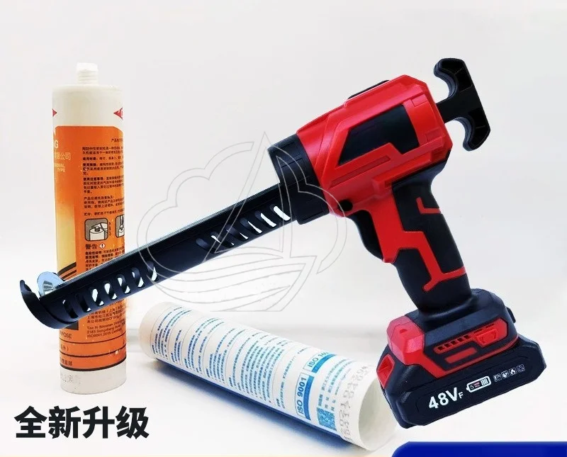 Cordless Electric Caulk Gun, Rechargeable Lithium Battery, Portable Glue Gun for Grout & Sealing