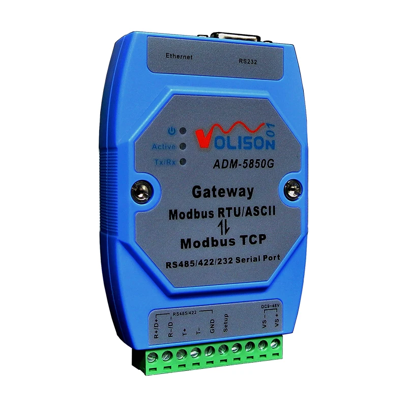 

ADM-5850G 1 port Rs-485/422/232 Three-in-one Modbus Gateway Server modbus rtu turn modbus tcp agreement