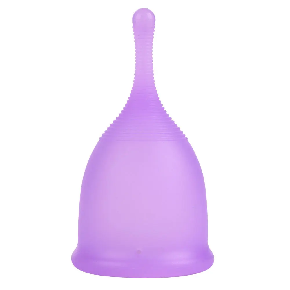 Copo menstrual de silicone reutilizável para mulheres, Lady Cup médica, higiene feminina, cor roxa, coletor