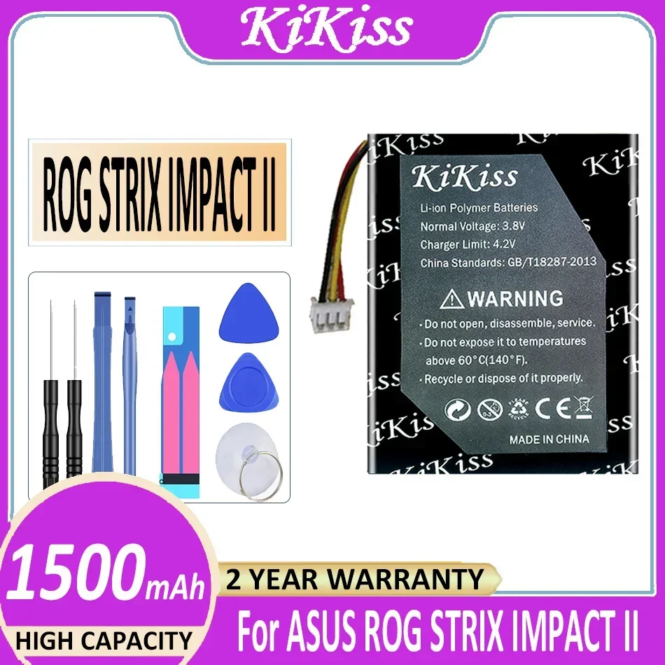 Battery 1050mAh-1500mAh For ASUS ROG STRIX IMPACT GLADIUS III PUGIO II Keris Digital Bateria