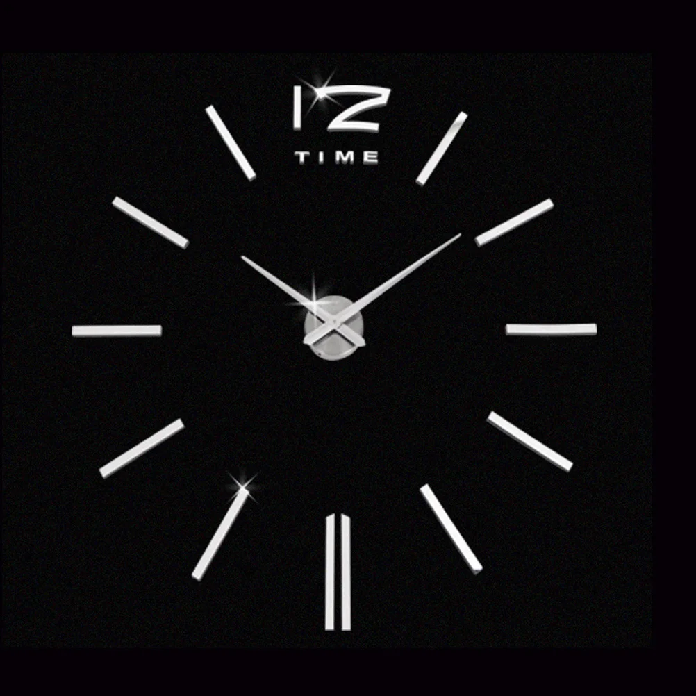 

Oversized Acrylic Wall Clock Large Size Modern Framless Decorative Home Office Classroom Bathroom Kitchen Silent Sweeping
