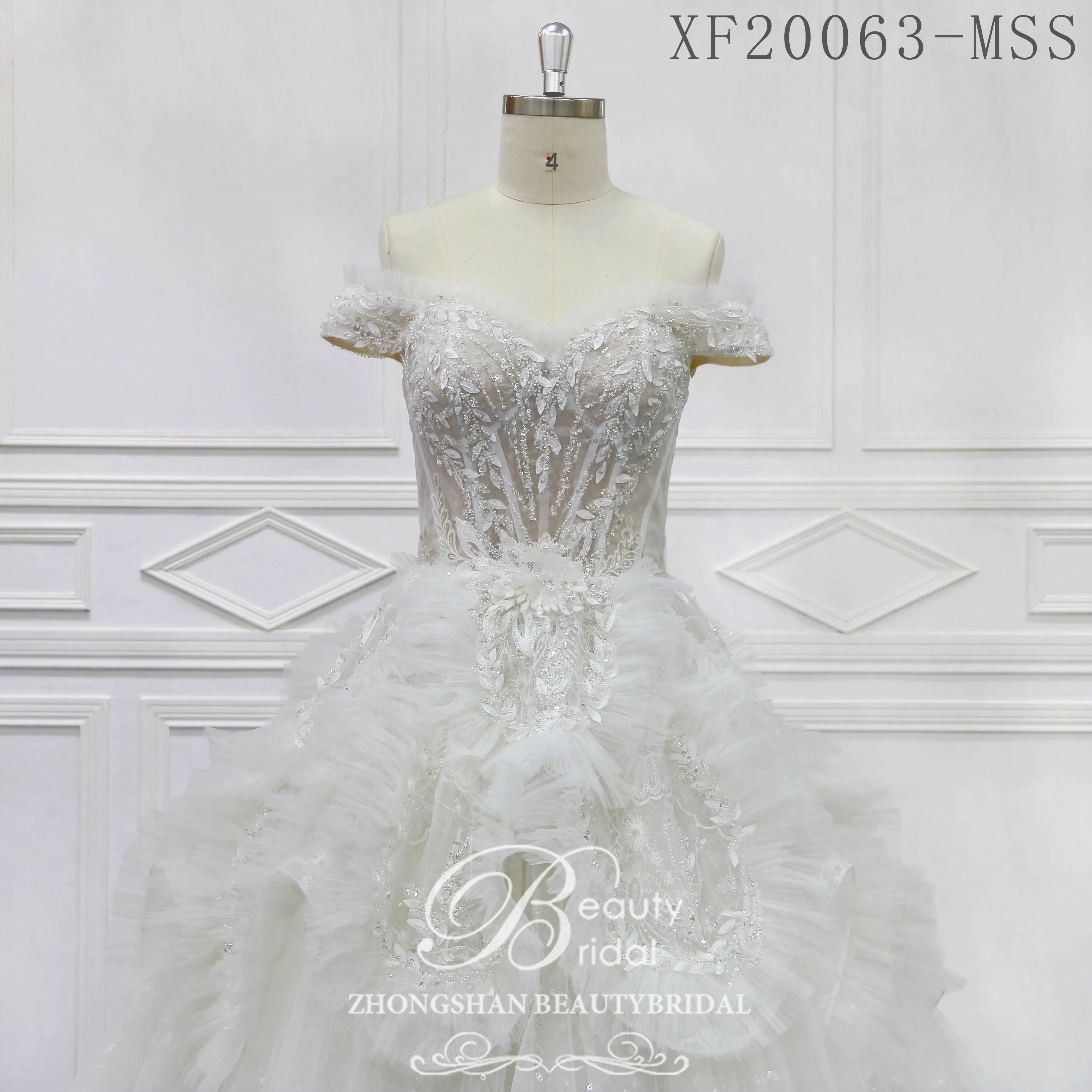 Elegant Customed made Vestidos De Novia Bridal Dresses Real Photo Mermaid Wedding Gowns and Sweetheart with lace  XFM024