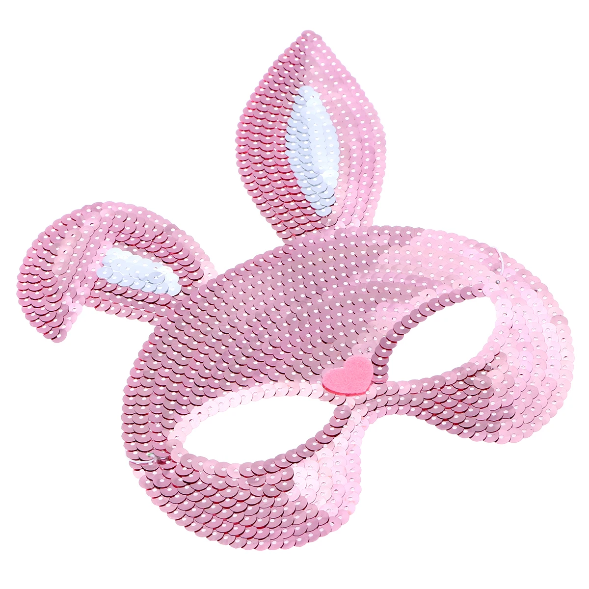 

Rabbit Mask Comfortable Breathing Design Elegant Sequins Half Face Mask for Masquerade Carnival Halloween Cosplay Party