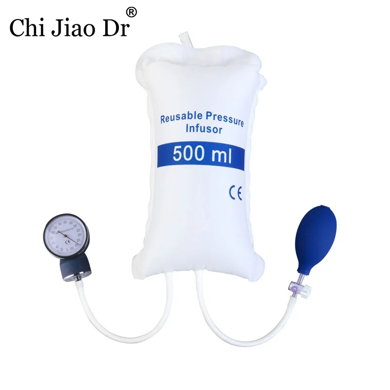 

ChiJiaoDr Blood Transfusion and Infusion Pressure Bag Household Medical Hanging Bottle Pressure Bag with Monitor 1CPS