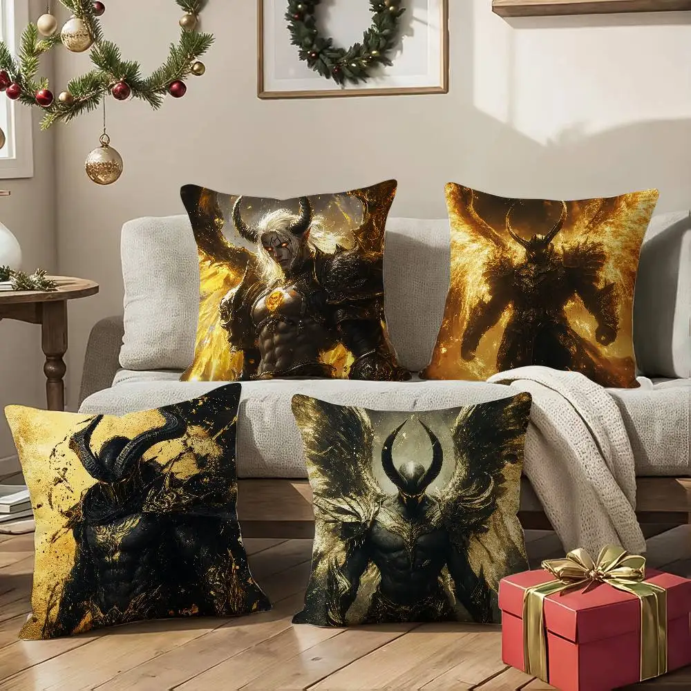 الكلاسيكية لعبة WoW World of Warcraft-W كيس وسادة حريري أنيق مريح أريكة سرير غير مرئية سستة الشاطئ المخدة #3