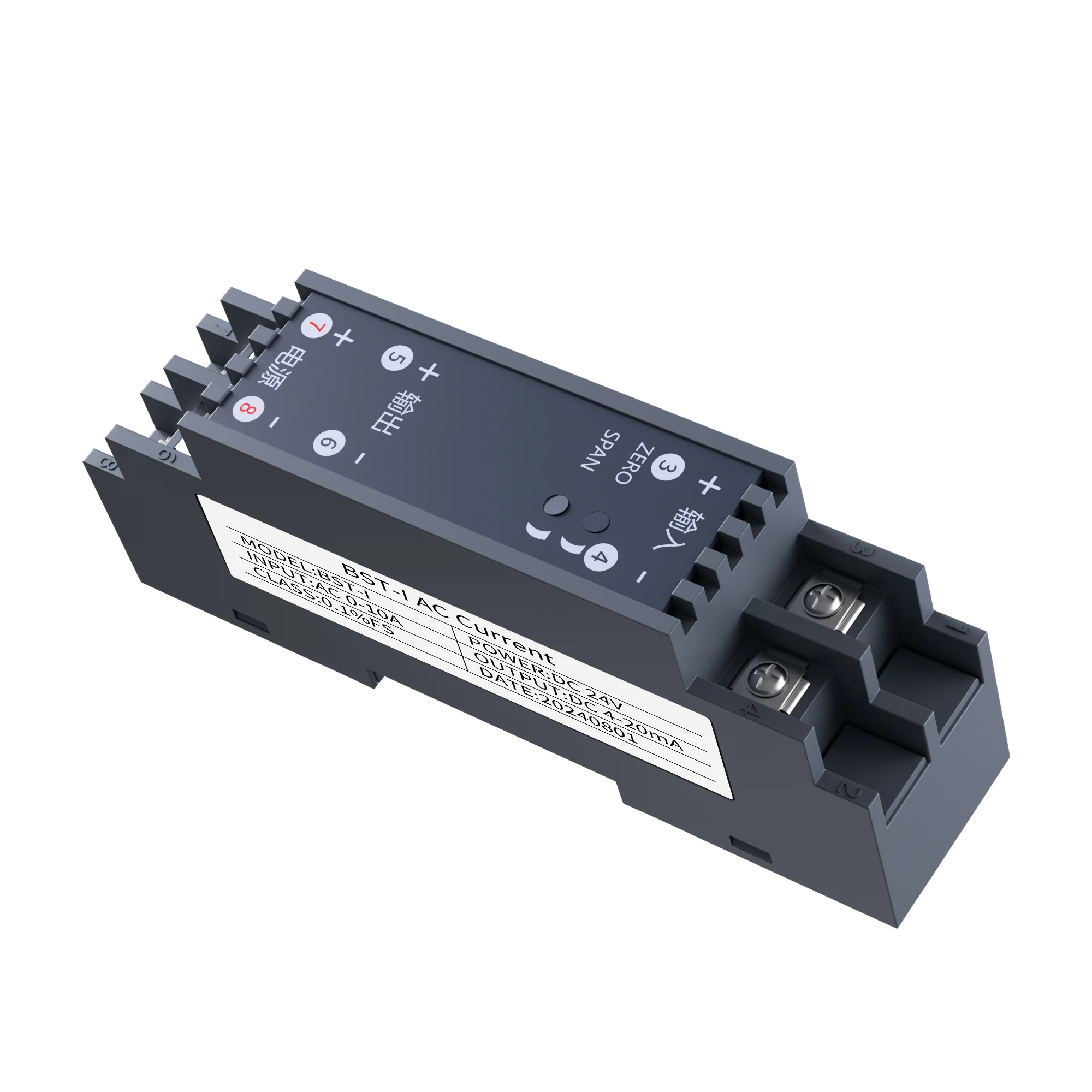 Transmetteur de tension AC DC24V, capteur de tension 1000V 500V, réponse rapide 4-20mA 0-10V 1-5V RS485, transducteur de tension AC